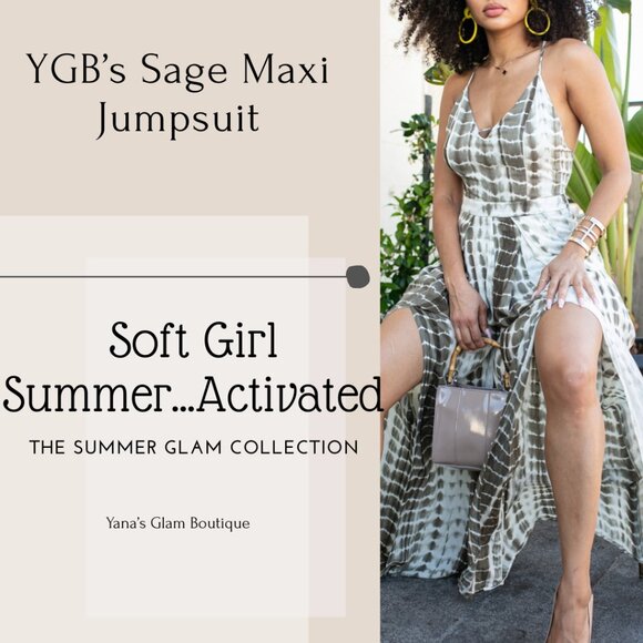 Soft Girl Summer!! Sage Maxi Jumpsuit - Picture 2 of 7